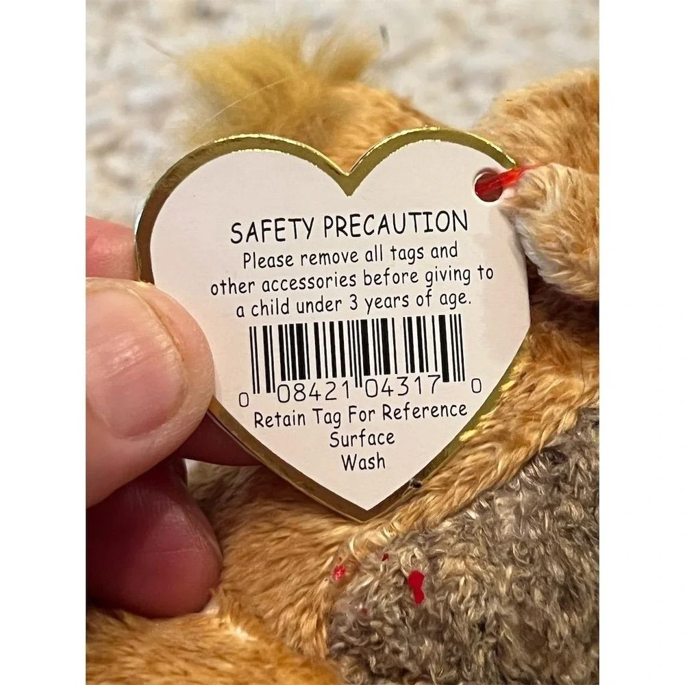 Ty Beanie Babies Whiskers the‎ Dog Plush Toy with Tag 2000